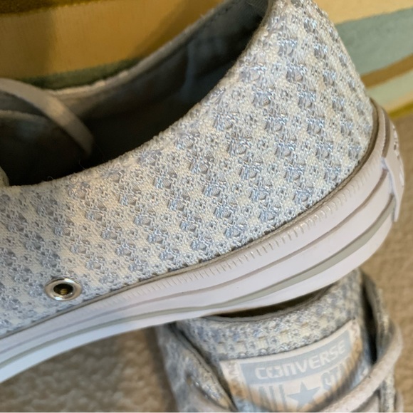 Converse All Star powder blue plaid sneakers - Picture 10 of 10